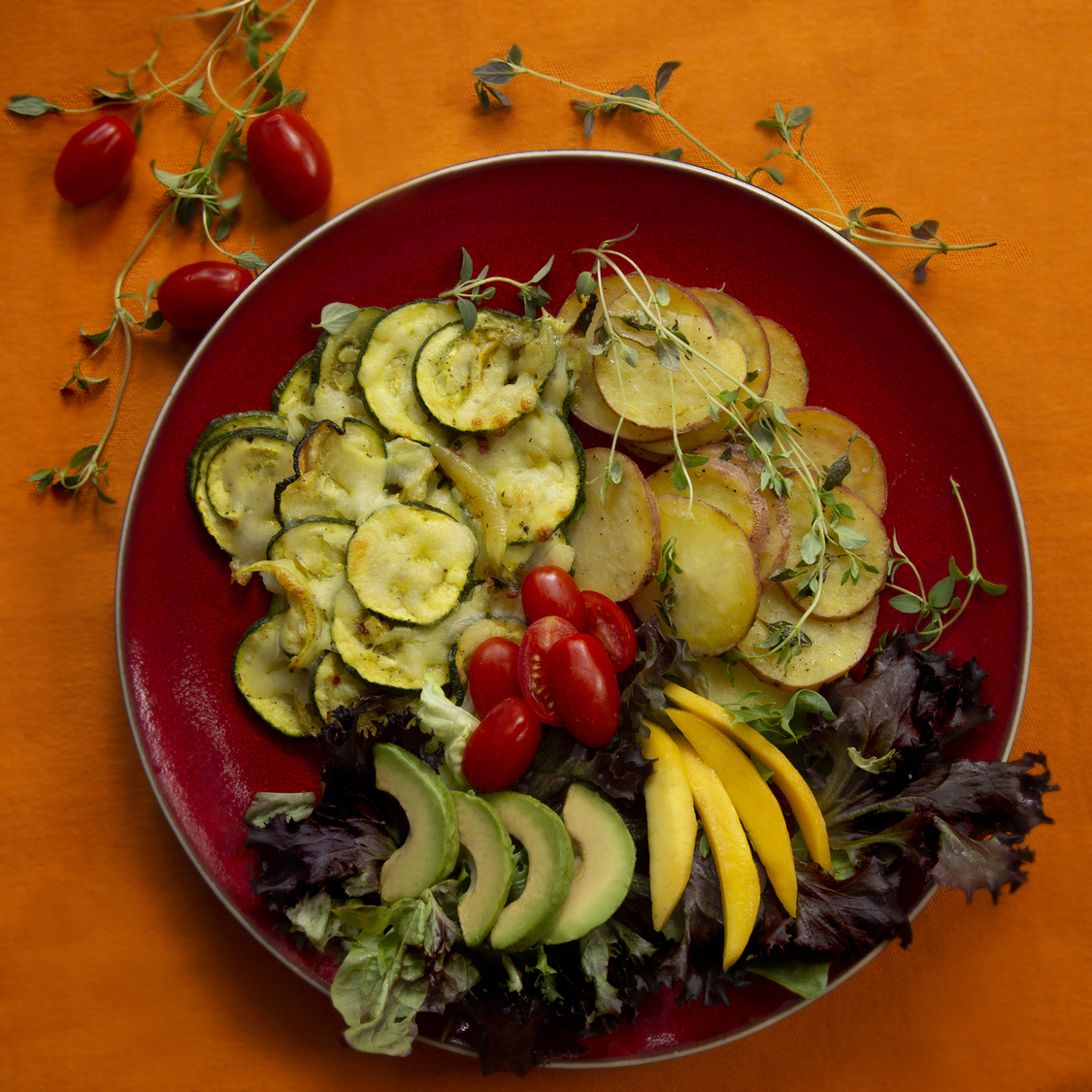 Potato, Courgette and Salad Renu Recipes